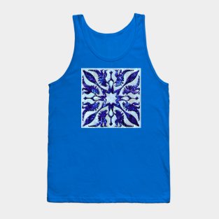 Gojira Hawaiian Style - Blue Tank Top